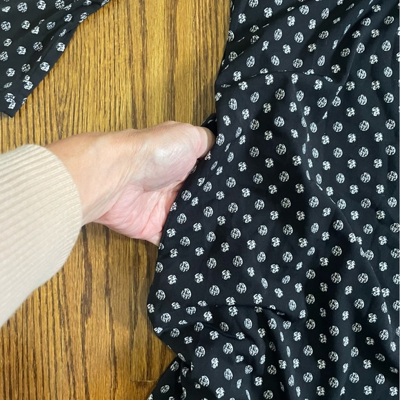 Nicole Miller New York Black White Dress Long Sleeve Size Medium - Picture 10 of 10